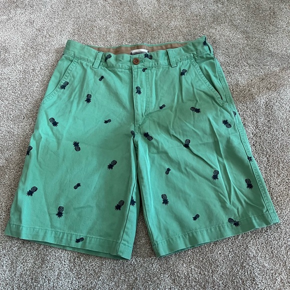 Dressy Mint Green Mens Shorts Pineapple 
